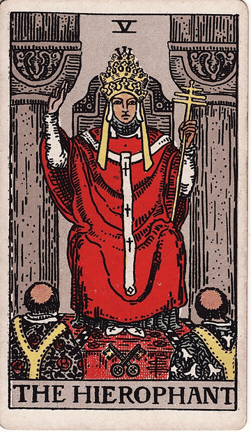 The Hierophant tarot card